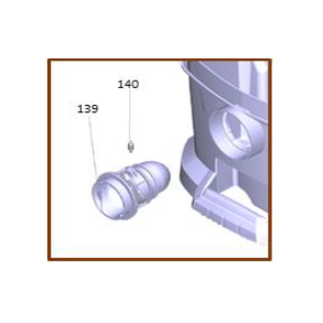 Kobling fra bund til Stvsugerslange