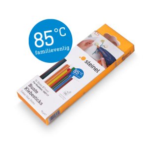 Limstift  7 mm 85°C Farve 16 stk