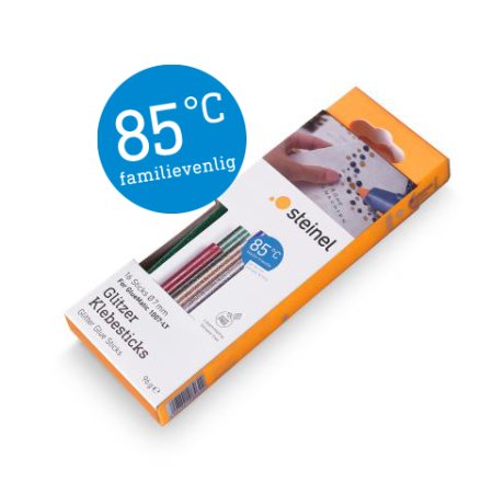 Limstift  7 mm 85C Glitter 16 stk