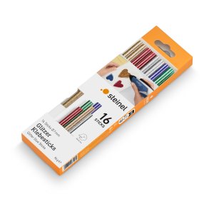 Limstift �7 MM Glitter 16 stk