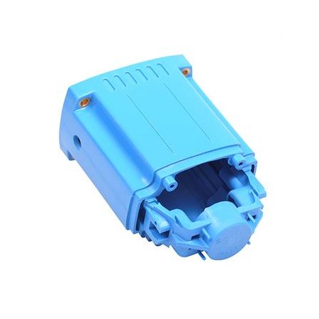 Motorgehause mitt.  Motor RAl 5012 blau